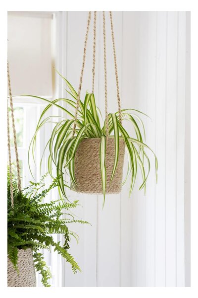 Závěsný květináč Woven Seagrass Garden Trading
