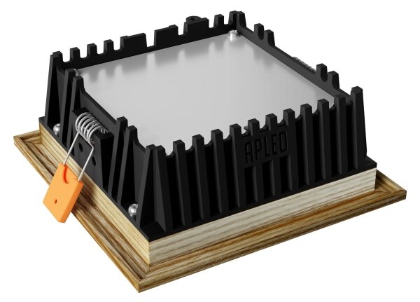 APLED - LED Podhledové SQUARE WOODLINE LED/6W/230V 4000K 12x12 cm jasan masiv