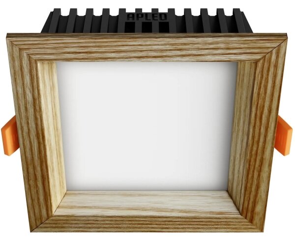 APLED - LED Podhledové SQUARE WOODLINE LED/6W/230V 4000K 12x12 cm jasan masiv