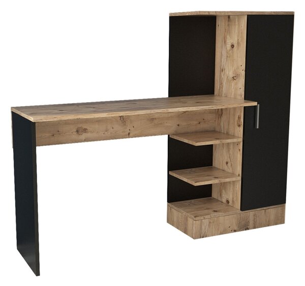 Hanah Home Psací stůl Tele 152,3 cm hnědý/černý