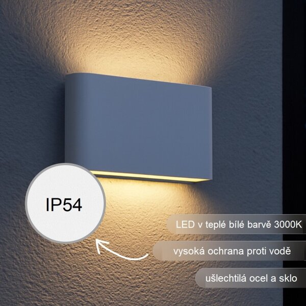 Brilliant G90973A05 Venkovní svítidlo WELBIE LED 14W bílé IP54