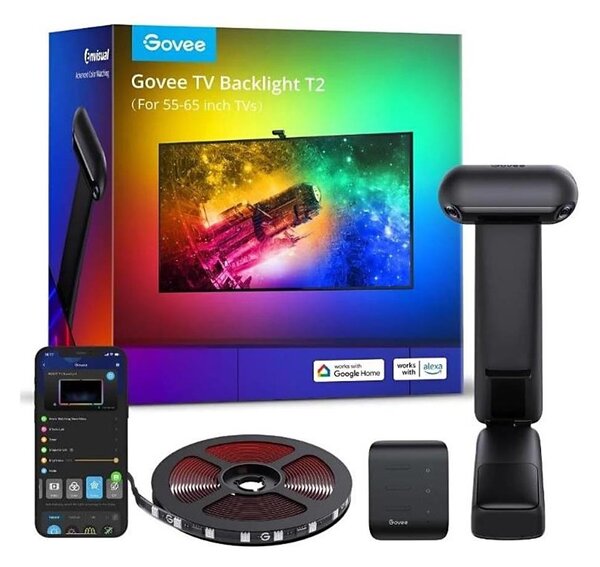 Govee - DreamView T2 DUAL TV 55-65" SMART LED podsvícení RGBIC Wi-Fi + DO