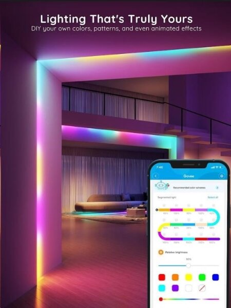 Govee - Wi-Fi RGBIC Smart PRO LED pásek 5m