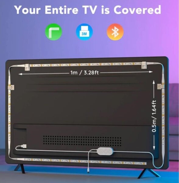 Govee - TV 46-60" SMART LED podsvícení RGB + dálkové ovládání