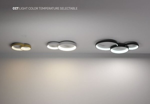 Redo 01-3375 - LED Stmívatelné stropní svítidlo COMBI LED/72W/230V CRI98 černá