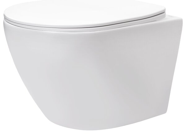 Závěsná WC mísa REA Carlo Lux Rimless s funkcí bidetu