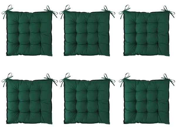 FurniGO 6 x poduška Cozy - zelená