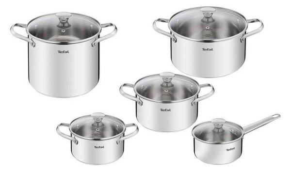 Tefal - Sada hrnců 10 ks COOK EAT nerez