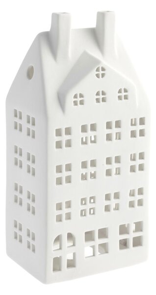 Keramický svícen domeček Storstaden nr 2 White Storefactory Scandinavia