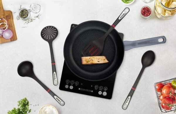Tefal - Sada kuchyňského náčiní 4 ks INGENIO černá