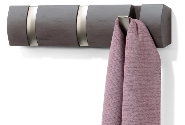 Věšák na zeď Flip Driftwood Nickel 3 háčky Umbra