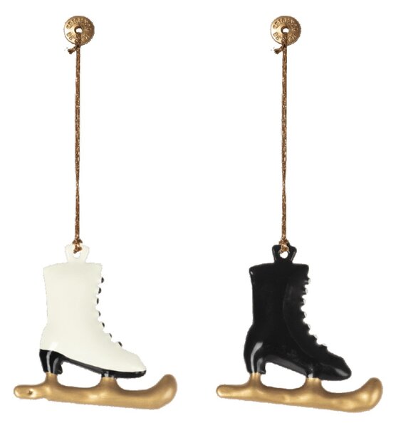 Vánoční plechová ozdoba Ice Skates - set 2 ks Maileg