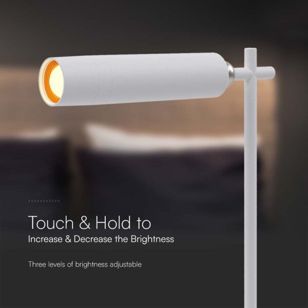 LED Stmívatelná magnetická stolní lampa LED/3W/5V 4000K 1500 mAh bílá