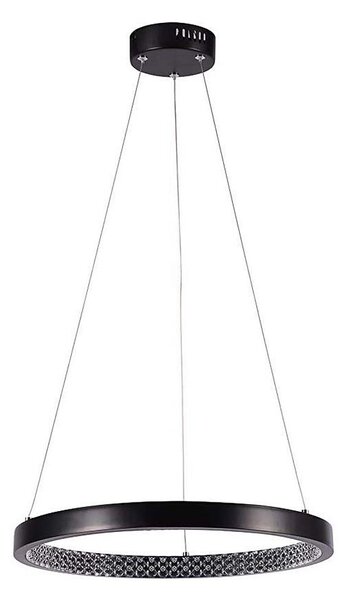 LED Lustr na lanku LED/19W/230V 4000K černá