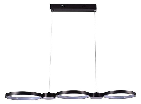 LED Lustr na lanku LED/38W/230V 3000K černá