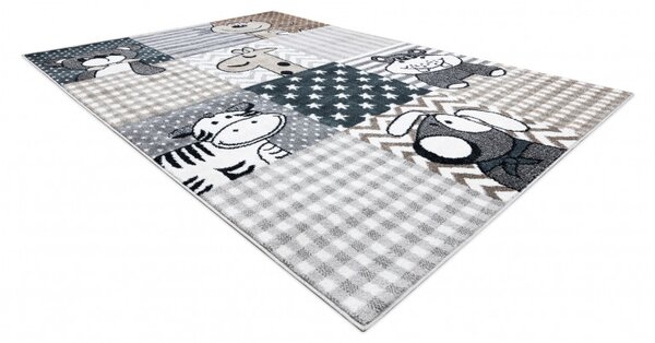 Dywany Łuszczów Dětský kusový koberec Fun Pets grey - 120x170 cm