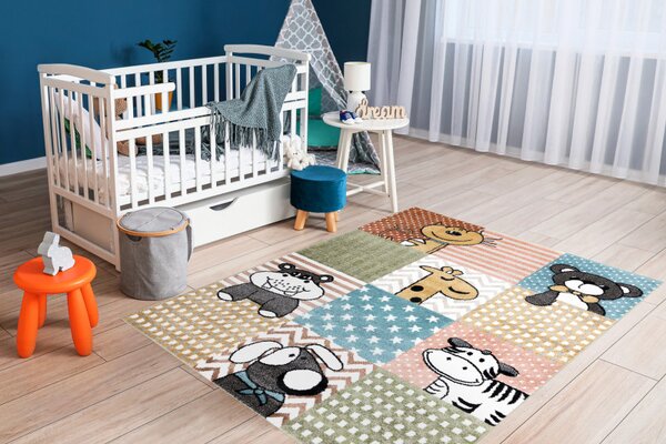Dywany Łuszczów Dětský kusový koberec Fun Pets multi - 120x170 cm