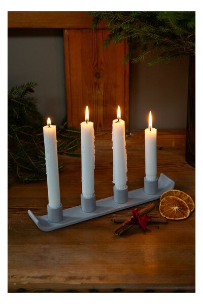 Adventní keramický svícen NYE Light Grey Storefactory Scandinavia