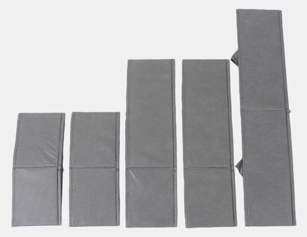 Sinsay - 5 pack skládacích organizérů do skříně - šedá