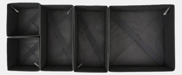 Sinsay - 5 pack skládacích organizérů do skříně - černá