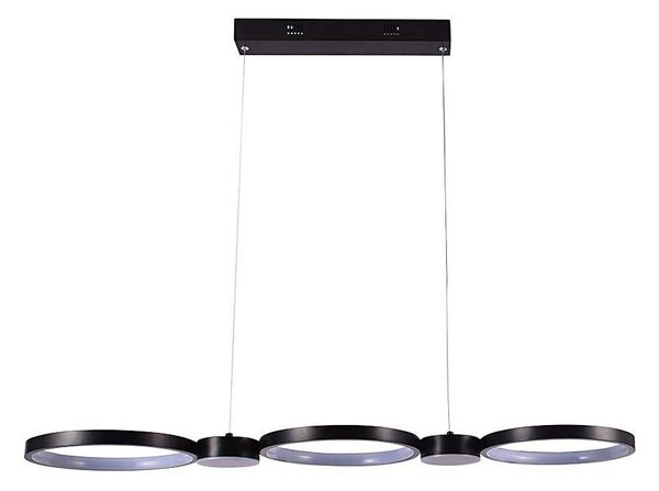 LED Lustr na lanku LED/38W/230V 4000K černá