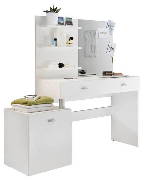 TOALETNÍ STOLEK, bílá, 132/145/43 cm MID.YOU, Online Only