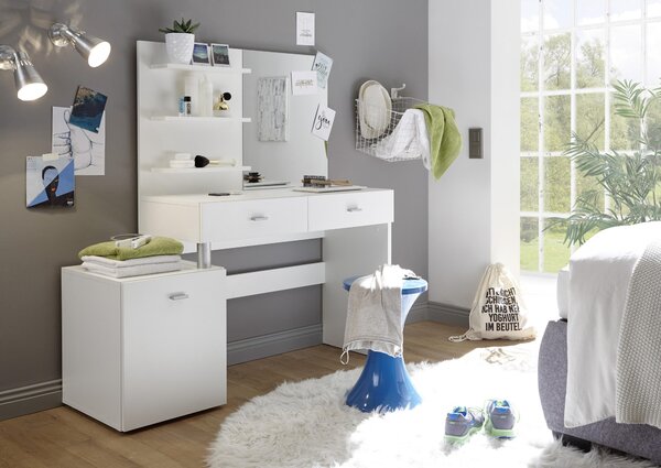 TOALETNÍ STOLEK, bílá, 132/145/43 cm MID.YOU, Online Only