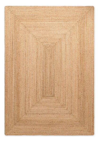 Oboustranný/ručně tkaný jutový koberec v přírodní barvě 60x90 cm Juno – Hanse Home
