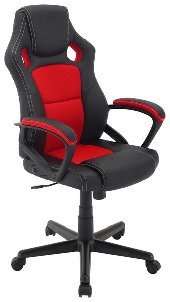 HERNÍ ŽIDLE, vzhled kůže, červená, černá MID.YOU - Online Only kancelářské židle, Online Only