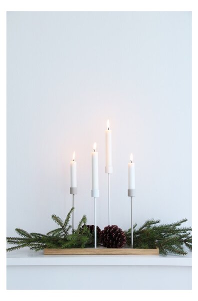 Svícen Candlestick White 29 cm COOEE Design
