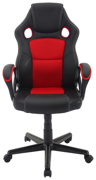 HERNÍ ŽIDLE, vzhled kůže, červená, černá MID.YOU - Online Only kancelářské židle, Online Only