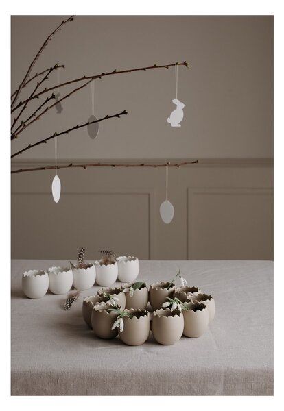 Velikonoční dekorace skořápky Easter Line White COOEE Design
