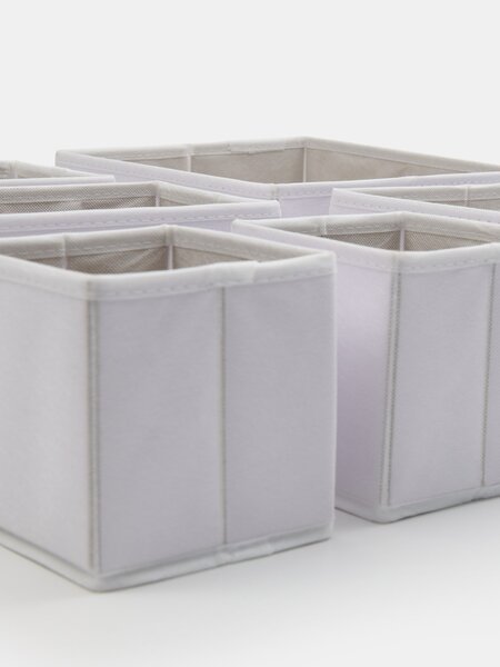 Sinsay - Sada organizérů do skříně 6-pack - bílá