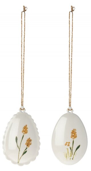 Velikonoční ozdoba Easter Egg Yellow - set 2 ks Maileg