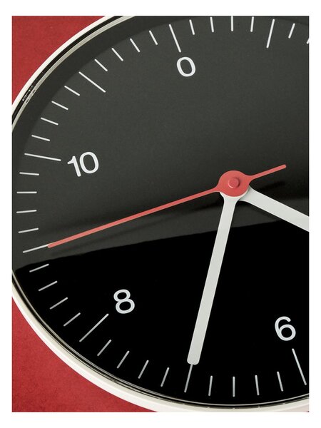 Nástěnné hodiny Wall clock Black 26,5 cm HAY