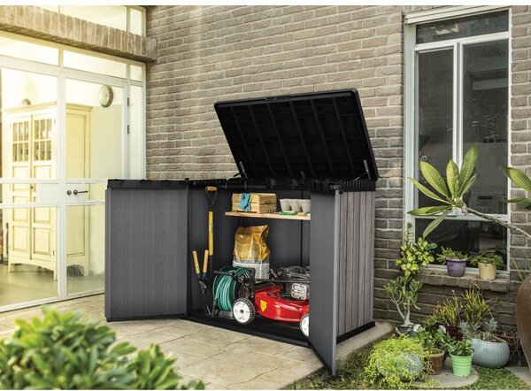 Šedý plastový zahradní úložný box Deco – Keter