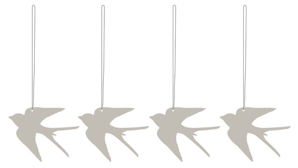 Velikonoční dekorace Deco Bird Sand - set 4 ks COOEE Design