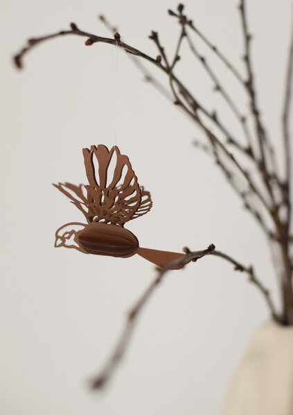 Dekorativní ptáčci Paper Bird Coffee - set 2 ks COOEE Design