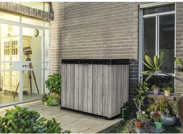 Šedý plastový zahradní úložný box Deco – Keter