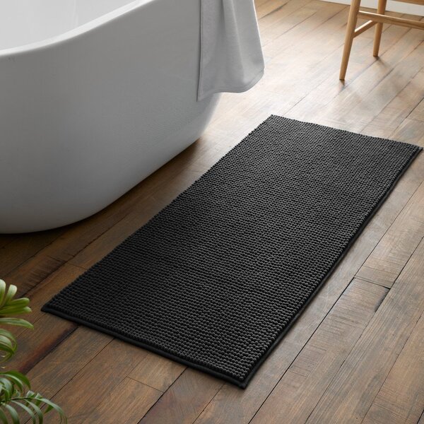 Tmavě šedá koupelnová předložka 50x120 cm Bobble – Catherine Lansfield