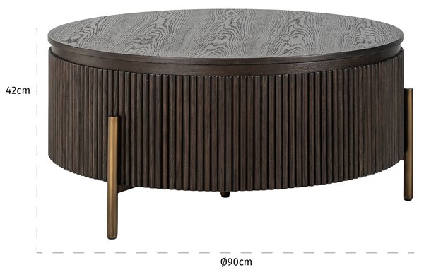 -25 % Dny MOMENTI– Richmond Dubový konferenční stolek Luxor 95 cm