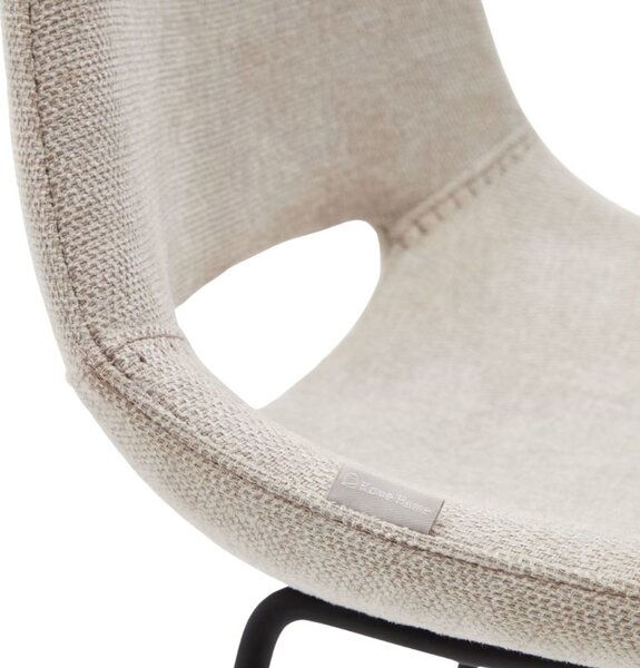 Béžová látková barová židle Kave Home Zahara 65 cm