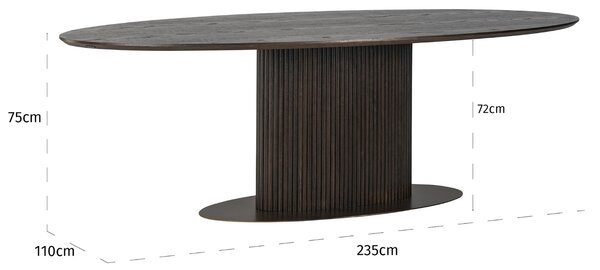 Richmond Dubový jídelní stůl Luxor 235 x 110 cm