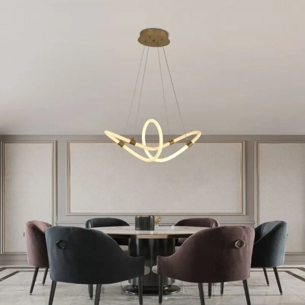 LED Stmívatelný lustr na lanku LED/25W/230V 3000-6500K + dálkové ovládání