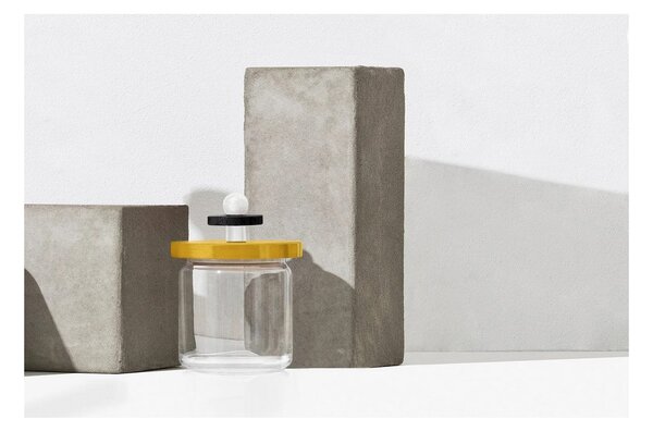 Skleněná dóza 100 Collection Alessi 0,75 l Yellow Alessi