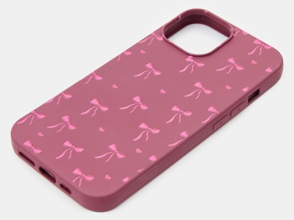 Sinsay - Obal na iPhone 15 s motivem mašle - kaštanová