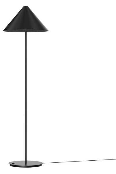 Stojací Lampa Louis Poulsen, Keglen, stmívatelné, Černá, Obývací pokoj, Kov, Design
