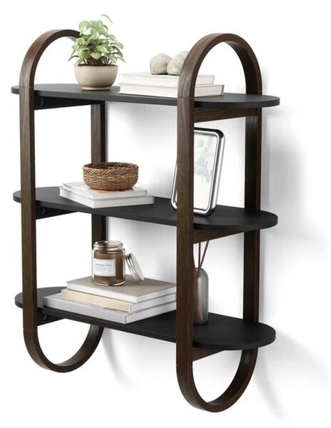 Polička Bellwood Wall Shelf Black Walnut Umbra