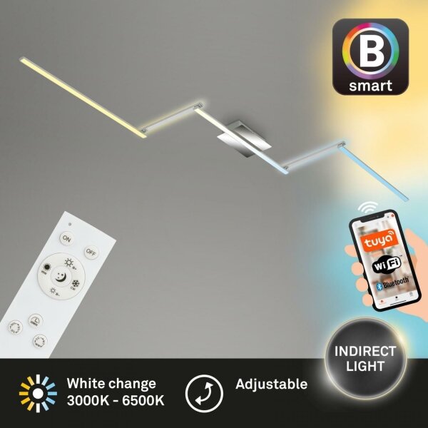 Brilo 3737-018-LED Stmívatelné stropní svítidlo SMART LED/24W/230V Wi-Fi Tuya+DO