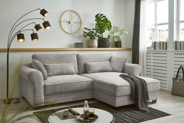 ROHOVÁ SEDAČKA, textil, šedá MID.YOU - Sedací soupravy, Online Only